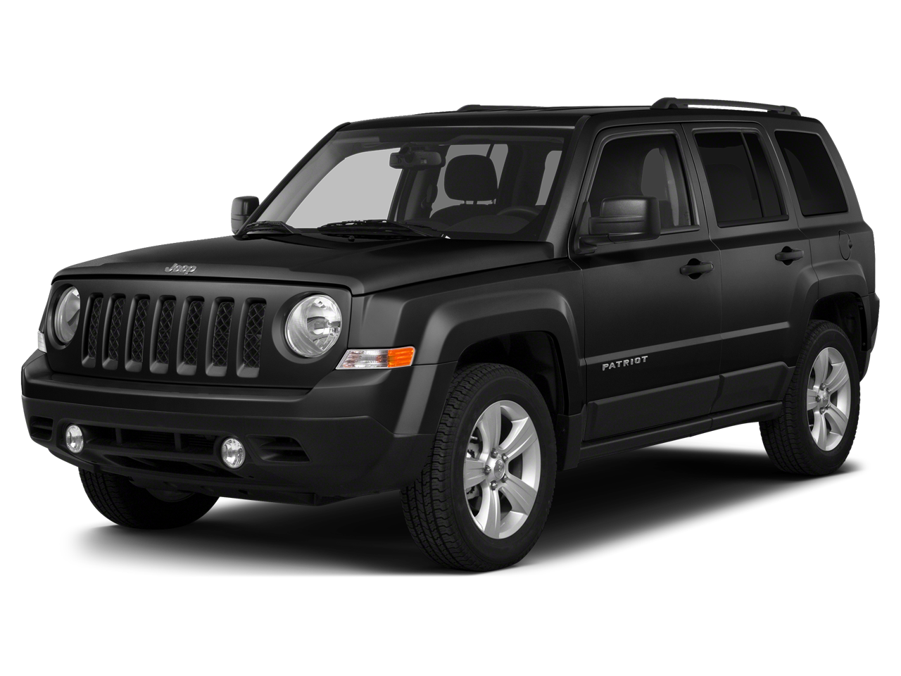 2015 Jeep Patriot Sport in Black Clearcoat — front three-quarter view