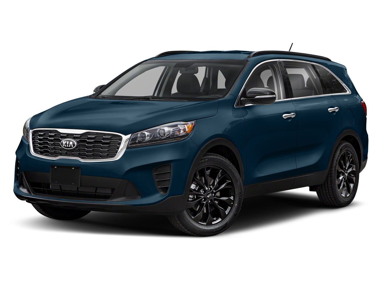 2020 Kia Sorento S in Imperial Blue — front three-quarter view