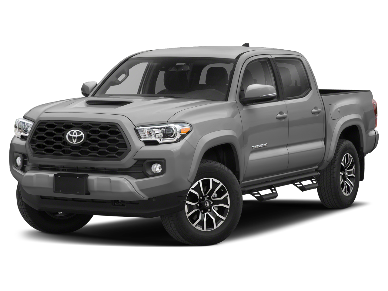 2023 Toyota Tacoma TRD Sport V6 in Celestial Silver Metallic — front three-quarter view