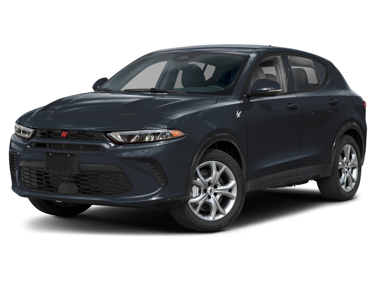 2024 Dodge Hornet R/T in 8 Ball — front three-quarter view