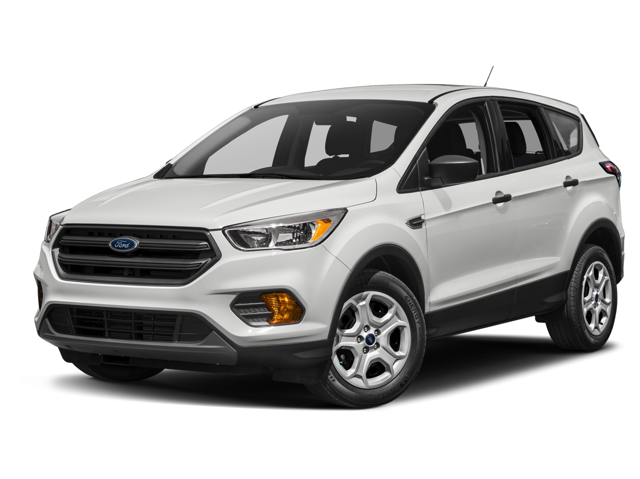 2019 Ford Escape SEL in Ingot Silver — front three-quarter view