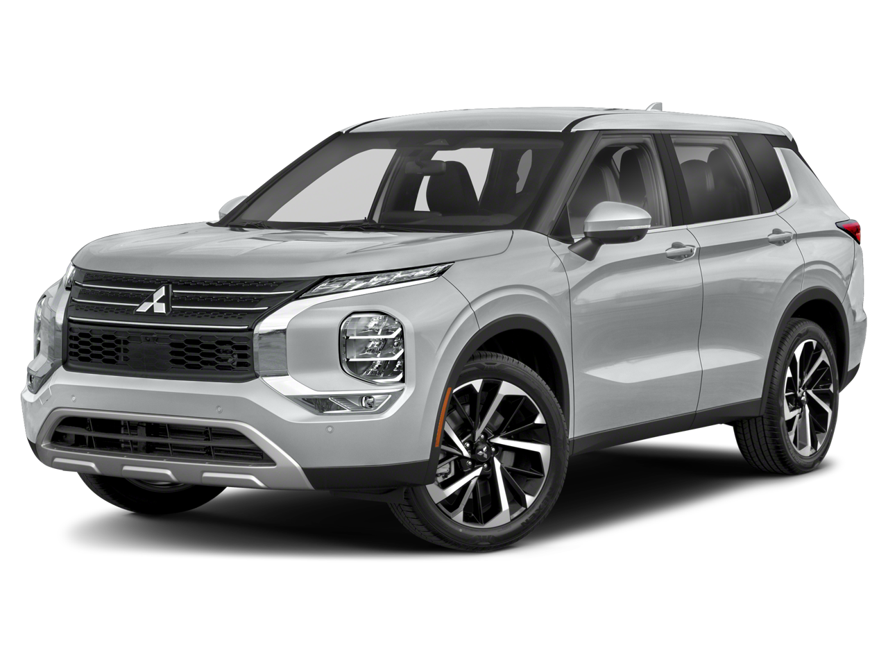 2023 Mitsubishi Outlander SE in Red — front three-quarter view