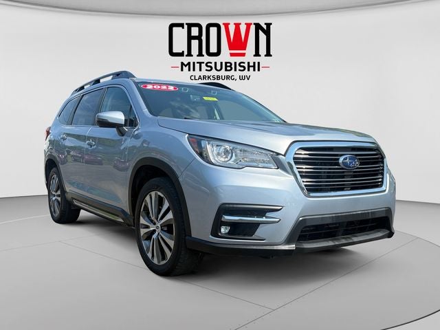 2022 Subaru Ascent Limited in Ice Silver Metallic — front three-quarter view