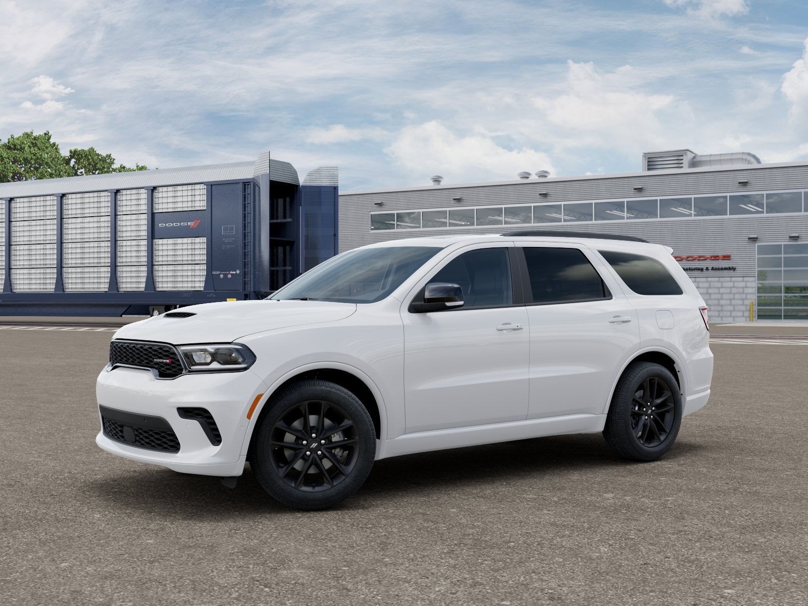 2026 Dodge Durango DURANGO GT PLUS AWD in White Knuckle Clear-Coat Exterior Paint — front three-quarter view