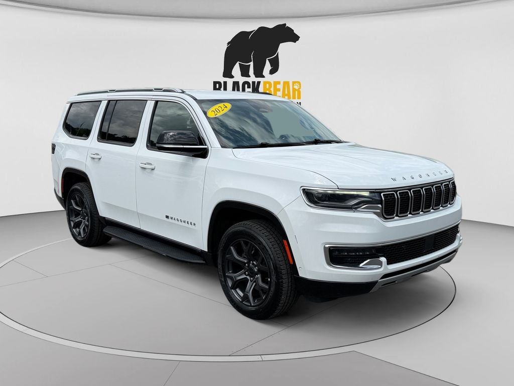2024 Jeep Wagoneer Series II 4x4 in Bright White Clearcoat — front three-quarter view
