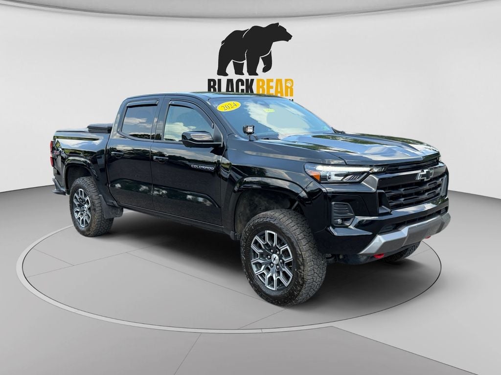 2024 Chevrolet Colorado 4WD Z71 in Black — front three-quarter view