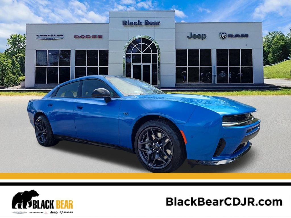 2026 Dodge Charger CHARGER R/T PLUS 4-DOOR AWD in Bludicrous Exterior Paint — front three-quarter view