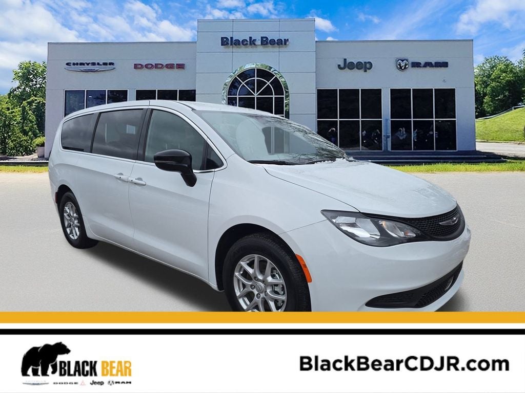 2026 Chrysler Pacifica PACIFICA SELECT AWD in Bright White Clear-Coat Exterior Paint — front three-quarter view