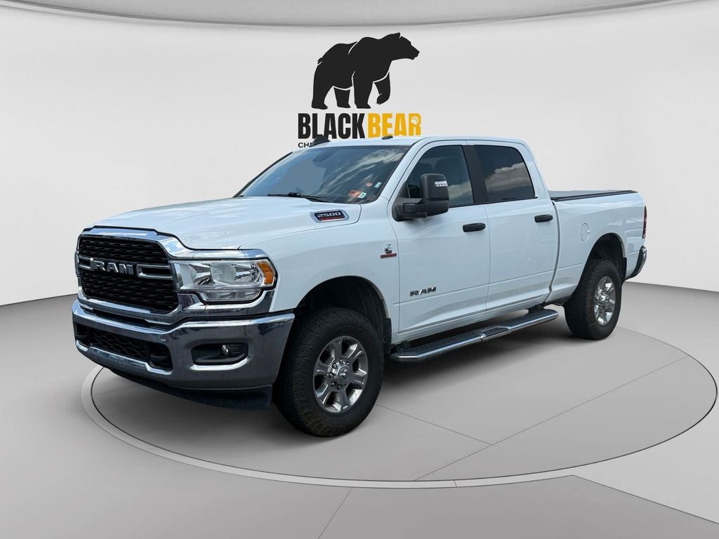 2024 RAM 2500 Big Horn Crew Cab 4x4 6'4' Box in Bright White Clearcoat — front three-quarter view