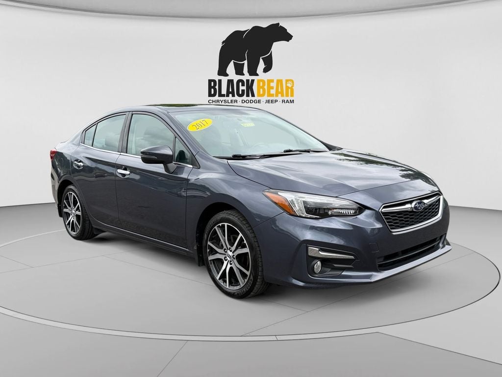 2017 Subaru Impreza 2.0i Limited in Carbide Gray Metallic — front three-quarter view