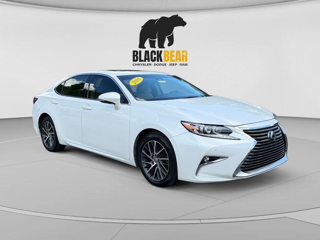 2016 Lexus ES 350 350 in White Pearl — front three-quarter view