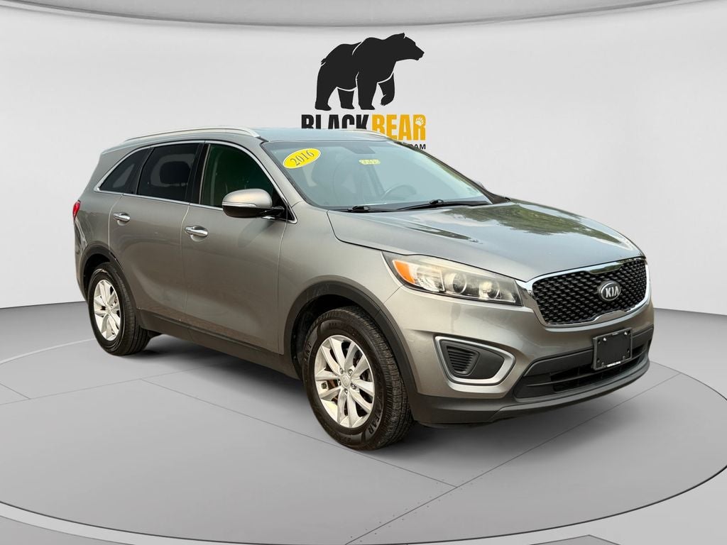 2016 Kia Sorento 2.4L LX in Titanium Silver — front three-quarter view